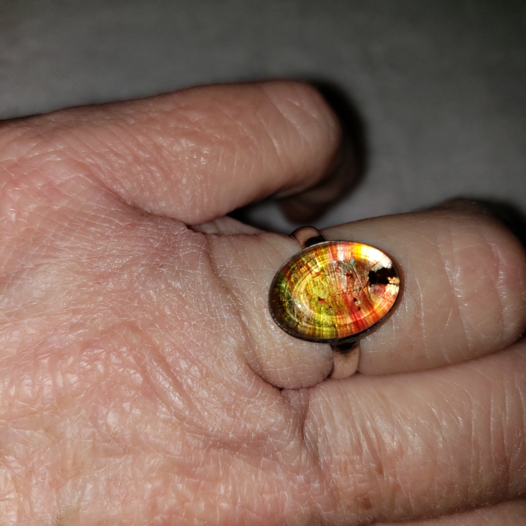 Ss Multi Colored Stone Ring